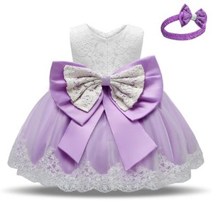 Vestido de Princesa de Encaje de Algodón para Niña Pequeña, Vestido de Fiesta de Cumpleaños de Verano, Hasta la Rodilla, de 0 a 6 Años - Product Image 3