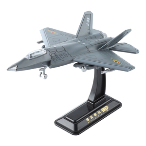 Modèle d'avion en alliage série J35, <span class=keywords><strong>avions</strong></span> à hélices en métal moulé sous pression, train d'atterrissage, pièces rotatives, jouet avec missiles - Product Image 3