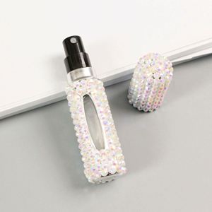 Portable 5Ml <b>Mini</b> Refillable Perfume Atomizer Travel Aluminum Case Shiny Glass <b>Bottles</b> for Personal Care - Product Image 3