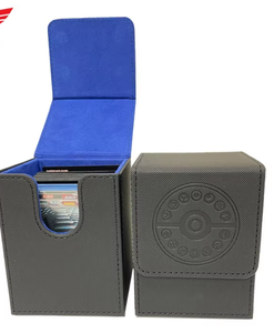 Caja Vertical Ligera de Cuero Sintético con Doble <span class=keywords><strong>Anillo</strong></span> para Almacenamiento y Organización de Cartas Pokémon TCG y Yu-Gi-Oh - Product Image 4