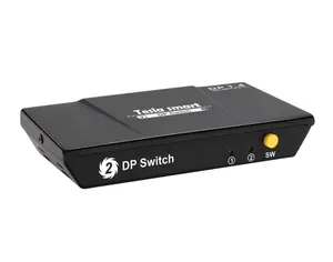 בסיטונאות תצוגת יציאת כבל hdmi switcher-TESmart נמוך מחיר 2x1DisplayPort Schalter 8k Ultra HD תמיכת HDCP 2 יציאת DP נתונים וידאו switcher עבור בית משרד ומשחקים
