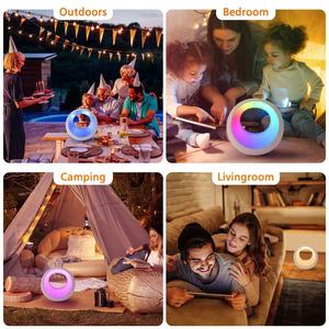 Chambre Rechargeable RGB Touch Sensing Warm Light Lampe de chevet LED Night Lamo avec télécommande - Product Image 5