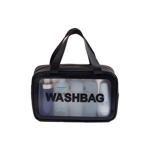 Custom Toiletries Travel Airport Airlines Approved Clear Waterproof Pvc Cosmetic Bag With Zipper for Men Women - Product Image 4