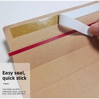 Enveloppe de Courrier en Papier Kraft Épaissi Auto-adhésif Facilement Découpable Recyclable Sac d'Archivage Pochette d'Expédition pour Documents Lihao