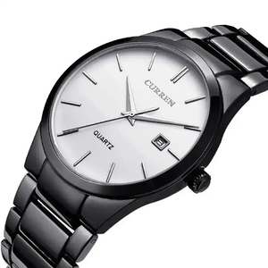 นาฬิกาควอตซ์คุณภาพสูง Curren 8106 สำหรับผู้ชาย สายสแตนเลส กันน้ำ เข็มเรืองแสง แสดงวันที่ นาฬิกาข้อมือสำหรับธุรกิจ แบบกำหนดเองได้ - Product Image 5
