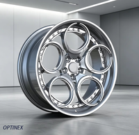 Jantes forgées sur mesure 2 pièces, finition brossée, design Deep Dish, 16 17 18 19 20 21 pouces, entraxes 5x112 5x120 5x114.3 5x130 6x135 6x139.7