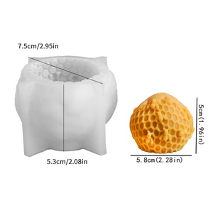 Moule en silicone en forme de nid d'abeille pour bougies en résine, décoration d'intérieur, moule à bougies parfumées, vente en gros - Product Image 6
