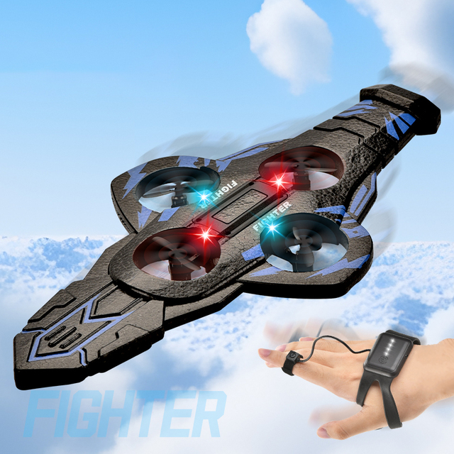 2.4G Remote Control Foam Airplane Altitude Hold Drone Flying Sword One-key Takeoff Fighter Jet Toy Flying Toys RC Aircraft