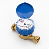 Compteur d'eau horizontal à jet unique de type sec en laiton pour boîte en carton, fabriqué en Chine