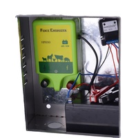 Énergiseur de Clôture Électrique Solaire Portable Étanche Haute Tension pour Bétail avec Boîtier en Acier Inoxydable