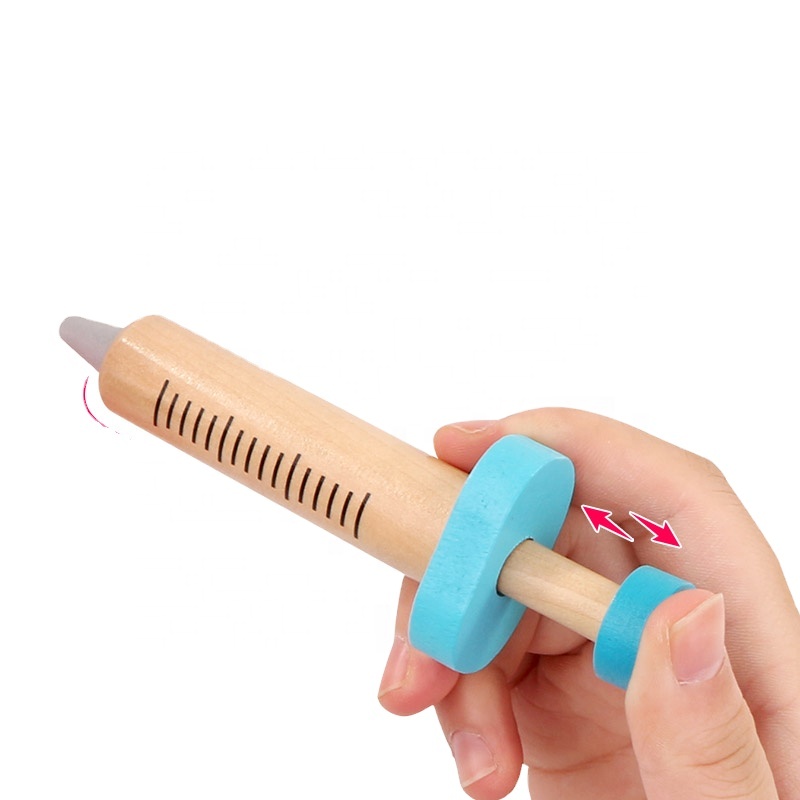 Деревянная игрушка для ролевых игр, развивающие игрушки для детей, медицинская имитация, лекарственный нагрудник, набор для развития интересов детей