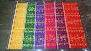 Sarung Batik 100gsm 110cm Thailand serat mikro poliester kain kulit persik