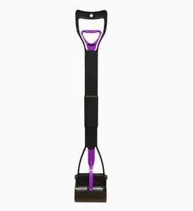 Recogedor de excrementos de mascotas con mango largo, herramienta de limpieza portátil de plástico duradero para recoger desechos de perros, pala para excrementos de perros para paseos al aire libre. - Product Image 3