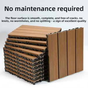 Dalles de <span class=keywords><strong>terrasse</strong></span> extérieures en WPC OEM, imitation <span class=keywords><strong>béton</strong></span>, emboîtables, en plastique et bois, pour cour et parc, étanches et antidérapantes - Product Image 5