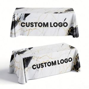 Promotion Custom Sublimation Printed Polyester Fitted Stretch Spandex <b>Table</b> Covers Advertising Tablecloth Trade Shows Cloth - Product Image 4