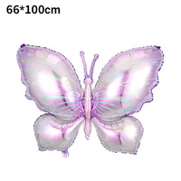 5 ballons en aluminium en forme de papillon pour mariage, anniversaire, thème féerique