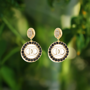 Boucles d'oreilles en cristal plaquées or PVD, acier inoxydable 316L, durables, résistantes, bijoux de mode - Product Image 3