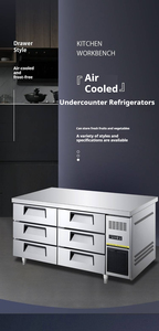 NUELEAD NE-922 Equipo de Refrigeración Comercial para Cocina, Refrigerador Comercial de Acero Inoxidable de 500L con Seis Cajones Bajo Mostrador - Product Image 2