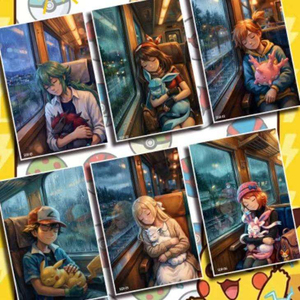 Pósters de Arte con Temática de Anime Pokémon, Serena, Misty, Mallow, Blaziken, <span class=keywords><strong>Lapras</strong></span>, Tarjetas Coleccionables de Dibujos Animados - Product Image 4