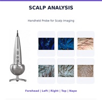 Analyseur de peau IA 36MP 8 spectres avec sonde de détection capillaire portable, plus de 20 indicateurs et rapports numériques