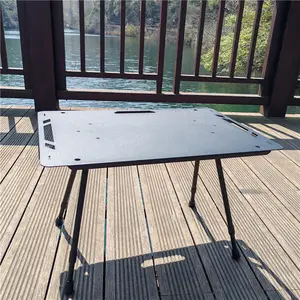 Table tactique pliante de camping en alliage d'aluminium de haute qualité pour une utilisation en plein air pour les activités de plein air