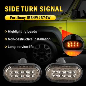 Indicateurs latéraux séquentiels accessoires de lentille fumée LED clignotant latéral pour Suzuki Jimny JB64 JB74 JC74 5 portes 2024 - Product Image 6