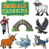 Patch brodé Da Ai Ye Su pour le soin des animaux, des chiots, et la décoration de ponts en pierre anciens