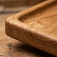 Plateau rectangulaire en bambou brun naturel et biologique, durable et écologique, pour la décoration intérieure, les tables de petit-déjeuner, les tables basses et les lits