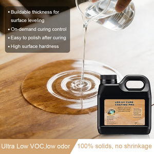 <span class=keywords><strong>Madera</strong></span> Profesional para Resina <span class=keywords><strong>de</strong></span> Curado LED-UV, Reparación <span class=keywords><strong>de</strong></span> Muebles, Acabado Brillante, 100% Sólida, Bajo VOC, Espesor Ajustable, Aplicación con Brocha - Product Image 4