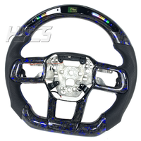 Volant de Direction en Fibre de Carbone Forgée avec Écran LED pour Ford Mustang GT GT500, Style Sport