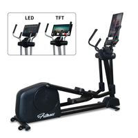 Machine de fitness professionnelle pour salle de sport, cross-trainer, elliptique avec écran miroir rotatif