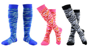 Stylish <strong>Ladies</strong> <strong>Knee</strong> <strong>High</strong> Compression Stockings Anti-Bacterial Breathable Geometric Knitting Nylon <strong>Socks</strong> Made China 23-32mmHg - Product Image 5