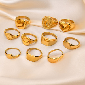 Anello Sigillo Liscio in Acciaio al Titanio Fai-da-te, Vendita all'Ingrosso, <span class=keywords><strong>di</strong></span> Gran Tendenza - Product Image 4