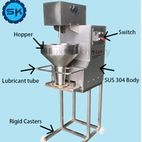 Mesin Pengolah Makanan Otomatis SK Baru, Bahan Stainless Steel, Efisiensi Tinggi, Kapasitas 300KG, 220V/380V, untuk Sayuran, Daging Babi, Sapi, Kambing, Bakso