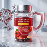 Gélules d'huile de fruit d'argousier et de lycopène à marque privée OEM 0,5 g – Supplément antioxydant pour adultes, soutien de la santé immunitaire