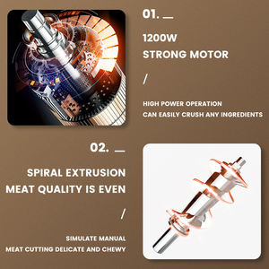 Hachoir à viande Dsp haute efficacité Km5024 : 220 - 240v, faible bruit, fonction réversible, moteur entièrement en cuivre, multi-accessoires - Product Image 6