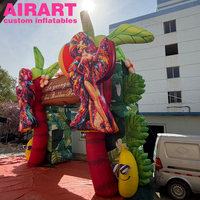 Arche gonflable publicitaire extérieure pour événements, motif animal, idéale pour fêtes estivales - Arche gonflable Flamant rose