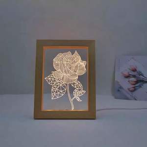 Commercio all'ingrosso in <span class=keywords><strong>legno</strong></span> massello di grandi dimensioni cornici per foto altalena scatole di <span class=keywords><strong>legno</strong></span> cartelli da parete con luci a LED di qualità artigianato in <span class=keywords><strong>legno</strong></span> - Product Image 3