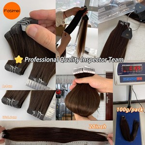 Fasimei Ingrosso Extension a Nastro in Capelli Umani Brasiliani, Vietnamiti e Malese, 100% Naturali, Doppia Trama - Product Image 3