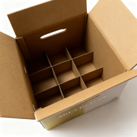 Boîte en carton personnalisée pour boissons et boissons gazeuses, 12 compartiments
