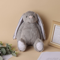 Lapin en peluche avec motif de transfert thermique de logo personnalisé Lapin de Pâques en peluche en peluche en peluche poupée lapin de Pâques cadeau de Pâques
