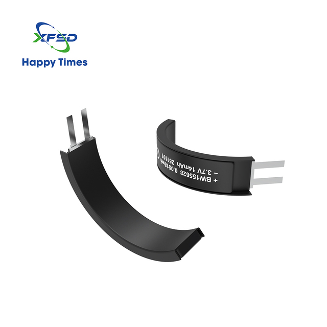 Thin LiPo Battery 155628 3.7V 14mAh Small Curved Li-Polymer Battery Cell Smart Wearable Ring Special Shaped