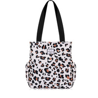 Sac fourre-tout en polyester à imprimé floral vintage, imperméable, léger, portable, sac à bandoulière pour le yoga, la gym, la natation, la plage, les courses