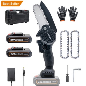 Mini tronçonneuse portative sans fil 21V 550W de 4/6 pouces pour la coupe d'arbres, motosierra à batterie pour le bois, nouvelle offre promotionnelle - Product Image 4