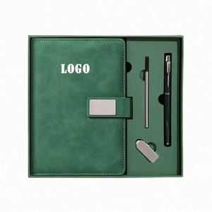 High Quality New Custom Business Office Refillable Stationery Diary Pu Leather Magnetic A5 Journal <b>Notebook</b> <b>Set</b> - Product Image 1