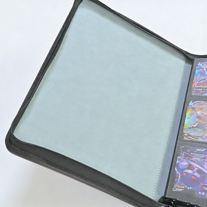 Album photo en cuir 9 compartiments DIY, antichoc, anti-rayures, étanche, écologique, avec fermeture éclair, compatible cartes Yugioh, pour jeunes - Product Image 3