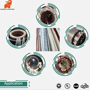 Fabbricazione cinese elettrico 2715 del pvc del commercio all'ingrosso calza di vetro maniche pvc rivestito in fibra di vetro intrecciata guaina isolante