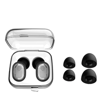 Bouchons d'oreilles anti-bruit en silicone promotionnels pour dormeurs latéraux, contre le ronflement, cadeaux de bureau, logo personnalisé, emballage design moderne