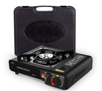 Réchaud à gaz butane portable en acier inoxydable pour pique-nique, barbecue, camping et randonnée, accessoire de cuisson coupe-vent