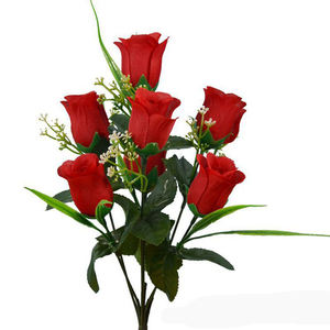 <span class=keywords><strong>Bouquet</strong></span> <span class=keywords><strong>de</strong></span> <span class=keywords><strong>fleurs</strong></span> artificielles en soie, petits bourgeons Roses, décor <span class=keywords><strong>de</strong></span> fête, chambre à coucher, vente en gros, bon marché - Product Image 1